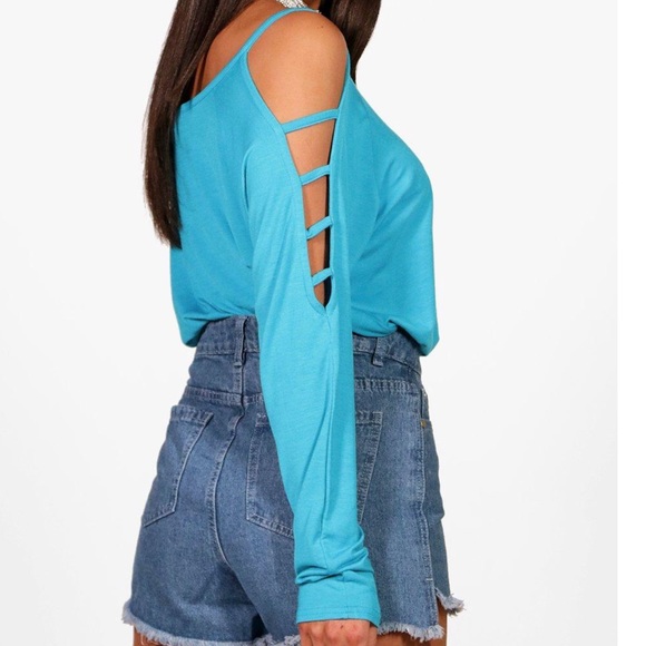 NWT🌸White Long Sleeved Super Soft Viscose Tee🌸 - Picture 3 of 5